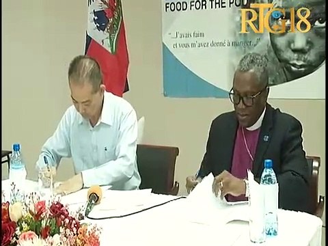 Haïti.- Signature d'un protocole d'accord entre Food For The Poor et du gouvernement Taïwanais