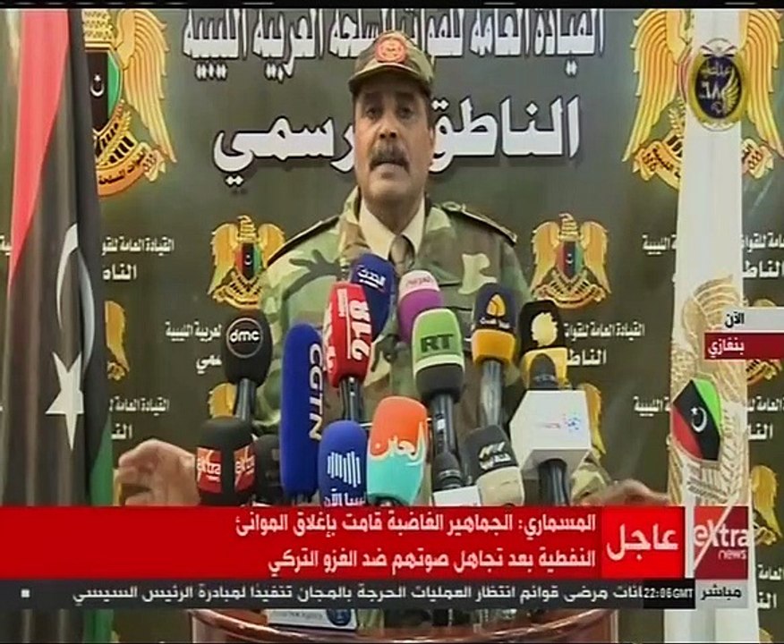 المسمارى: رصدنا تركيب منظومة دفاع جوى فى مطار معيتيقة وإنزال قوات معادية من تركيا وسوريا