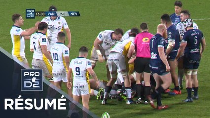 PRO D2 - Résumé Vannes-Nevers: 31-16 - J17 - Saison 2019/2020