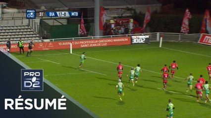 PRO D2 - Résumé Biarritz-Montauban: 30-27 - J17 - Saison 2019/2020