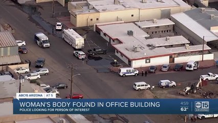Woman's body found inside office building in Phoenix