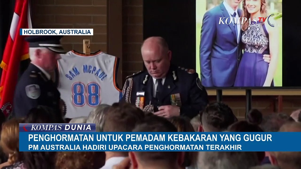 Penghormatan Terakhir kepada Samuel Mc-Paul yang Gugur Saat Padamkan Api di Australia