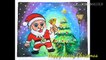 Merry Christmas drawing oil pastels colour painting
