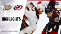 NHL Highlights | Ducks @ Hurricanes 01/17/20