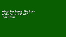 About For Books  The Book of the Ferrari 288 GTO  For Online