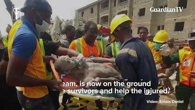 Man trapped as a building under construction collapsed in Lagos