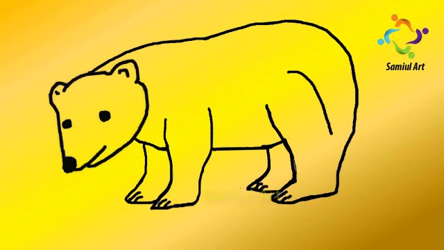 How to Draw a Polar Bear।।Kids Drawing।।Samiul Art.