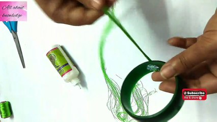 Beautiful party wear bangles in just 5 minutes | how to make party wear bangles at home | jewellery