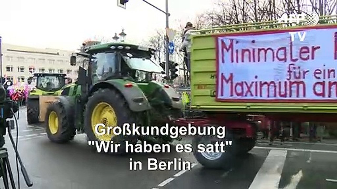 Startschuss für Bauernproteste in Berlin gefallen