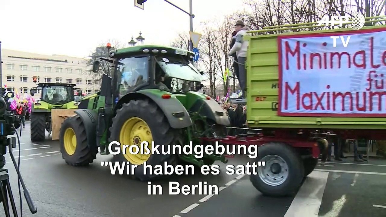 Startschuss für Bauernproteste in Berlin gefallen