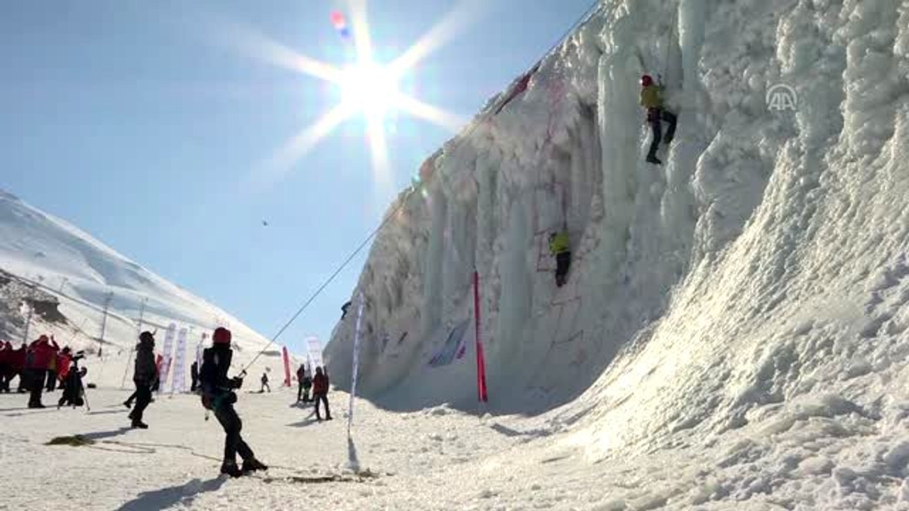 Türkiye Buz Tırmanış Şampiyonası Erzurum'da başladı