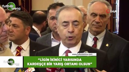 Mustafa Cengiz: "Ligin ikinci yarısında kardeşçe bir yarış ortamı olsun"