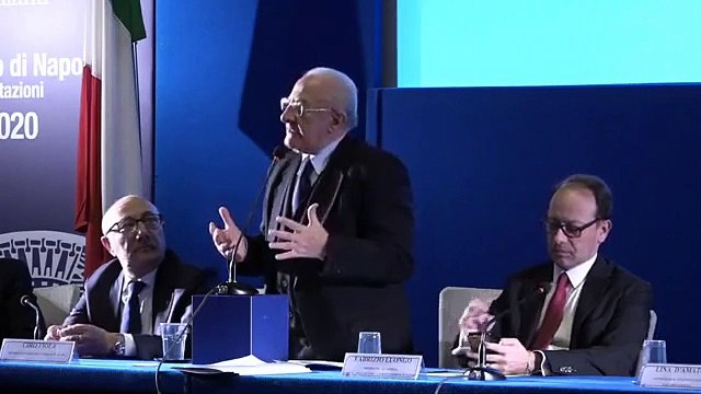 De Luca- La Regione Campania è vicina al mondo del commercio (16.01.20)
