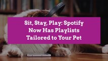Sit, Stay, Play: Spotify Now Has Playlists Tailored to Your Pet