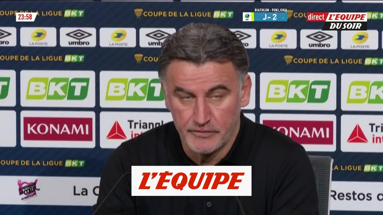 Galtier «Rien à reprocher à mes joueurs» - Foot - C. Ligue