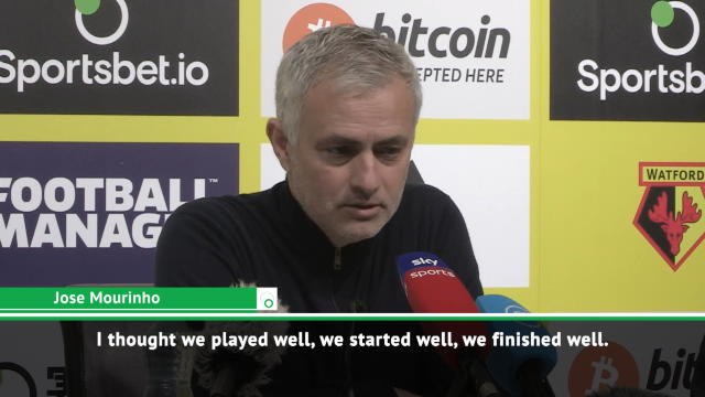 Tottenham played well despite draw - Mourinho