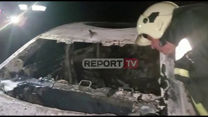 Pamjet e makinës së shkrumbuar në Vlorë, gjendet brenda kallashnikovi i atentatorit (VIDEO)