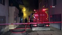 Bursa'da 2 katlı ev alev alev böyle yandı