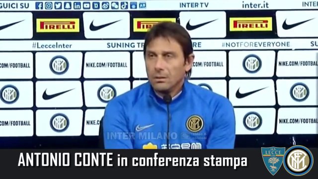 VERSO LECCE-INTER: CONFERENZA STAMPA di ANTONIO CONTE – INTEGRALE