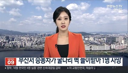 부산서 승용차가 굴다리 벽 들이받아 1명 사망