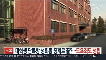 대학생 단톡방 성희롱 징계로 끝?…모욕죄도 성립