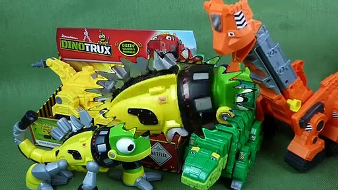 DINOTRUX Toys Sounds and Phrases Dozer, Garby, Revvit the Reptool and Skya Toys-