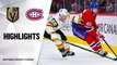 NHL Highlights | Golden Knights @ Canadiens 1/18/20