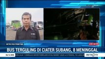 Petugas Berhasil Evakuasi Bus yang Terguling di Ciater Subang