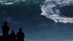 Brazilian surfer Felipe Cesarano flattened by monster 60ft wave at Nazare