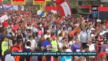 Mumbaikars participate in 'Mumbai Marathon' in full spirit