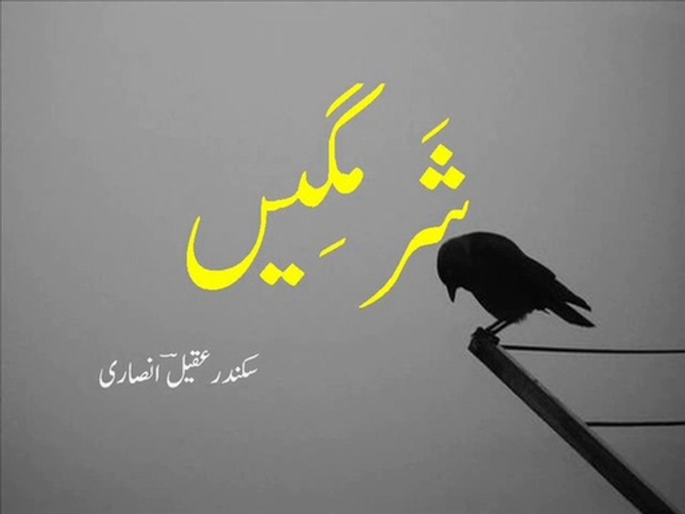 Urdu poetry on the New Year 'sharmgeen'