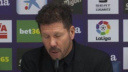 Simeone: "No pudimos controlar el partido"