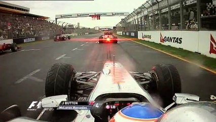 F1 2010 Australia Start Multi Onboard Review