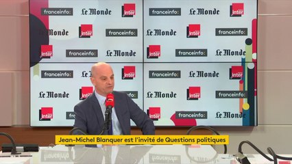 Jean-Michel Blanquer, ministre de l'Éducation nationale : "En effet, il y a de la violence, de la nervosité, mais quand on va dans certaines parties de la France, on voit que le calme existe (...) Heureusement, les réseaux sociaux ne sont pas la France"