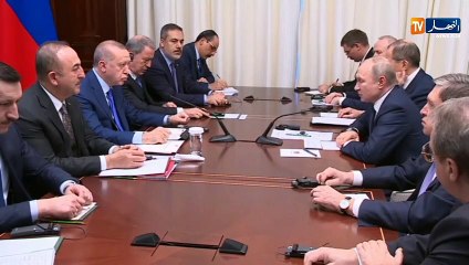 الوفدان التركي والروسي يعقدان اجتماعا على هامش مؤتمر برلين حول ليبيا