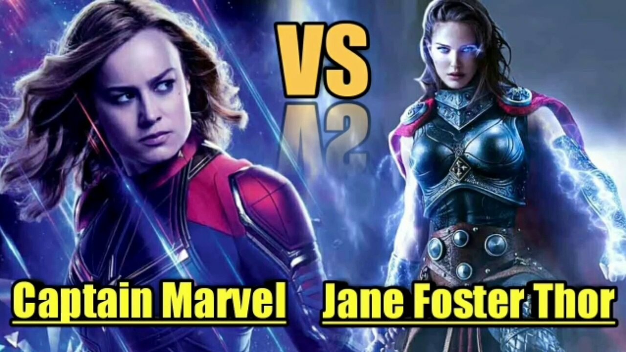 Captain Marvel Vs Jane Foster Thor