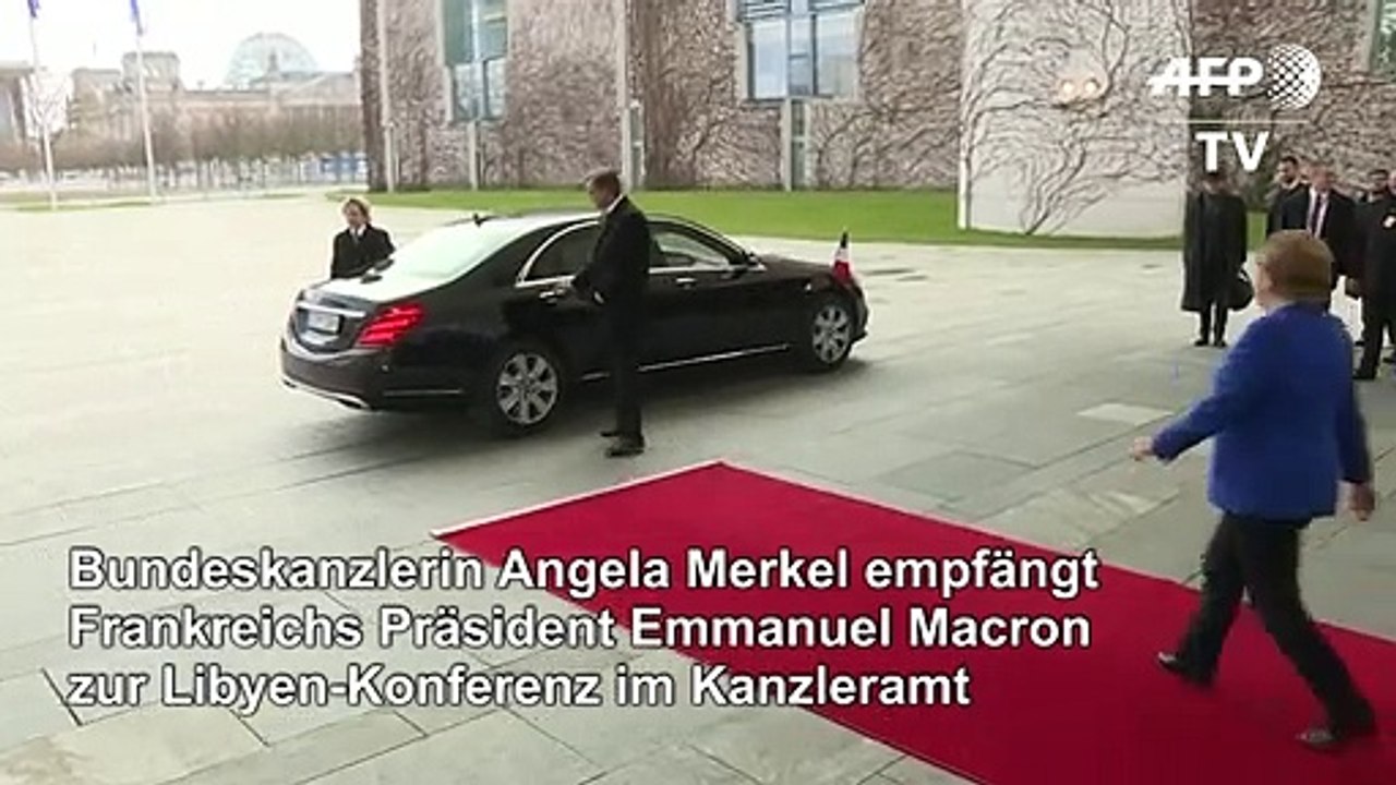 Libyen-Konferenz: Merkel empfängt Macron