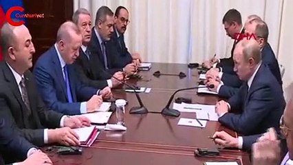 Erdoğan ile Putin bir araya geldi