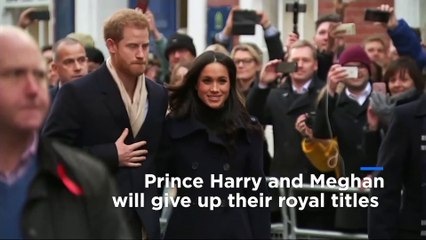 Prince Harry and Meghan will stop using their HRH titles, Buckingham Palace says