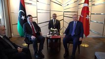 Erdoğan, libya başbakanı sarrac ile görüştü