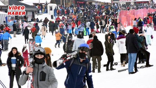(19 Ocak 2020) ERCİYES KAYAK MERKEZİNDE SÖMESTİR YOĞUNLUĞU YAŞANIYOR