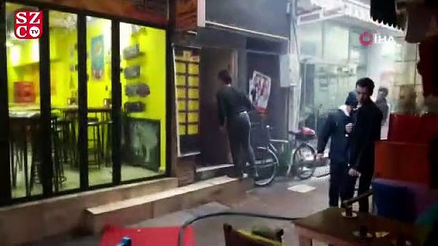 Korkutan patlama! Mahalleli sokağa döküldü