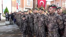 Antalya özel harekat polisleri, dualarla barış pınarı bölgesine uğurlandı