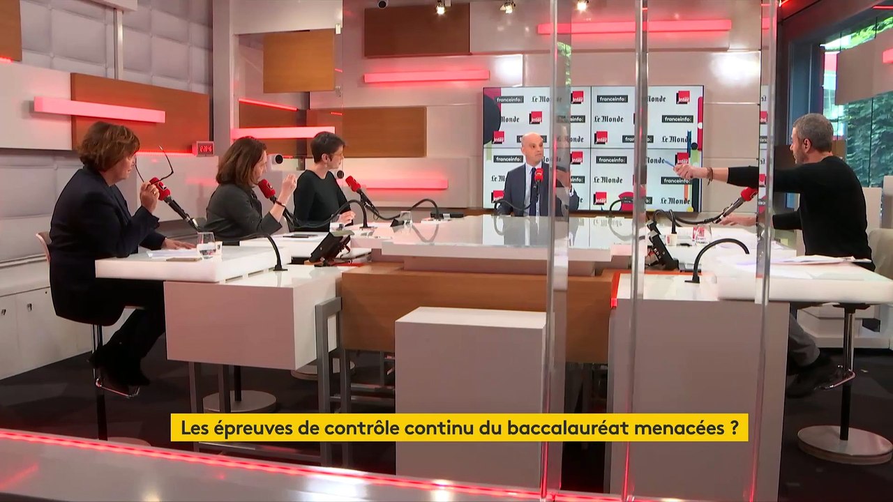 Jean-Michel Blanquer : Le contrôle continu du bac "ne sera pas corrigé par les professeurs de l'élève"