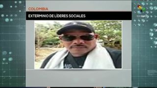 Colombia: asesinan al líder Luis Darío Rodríguez en Córdoba