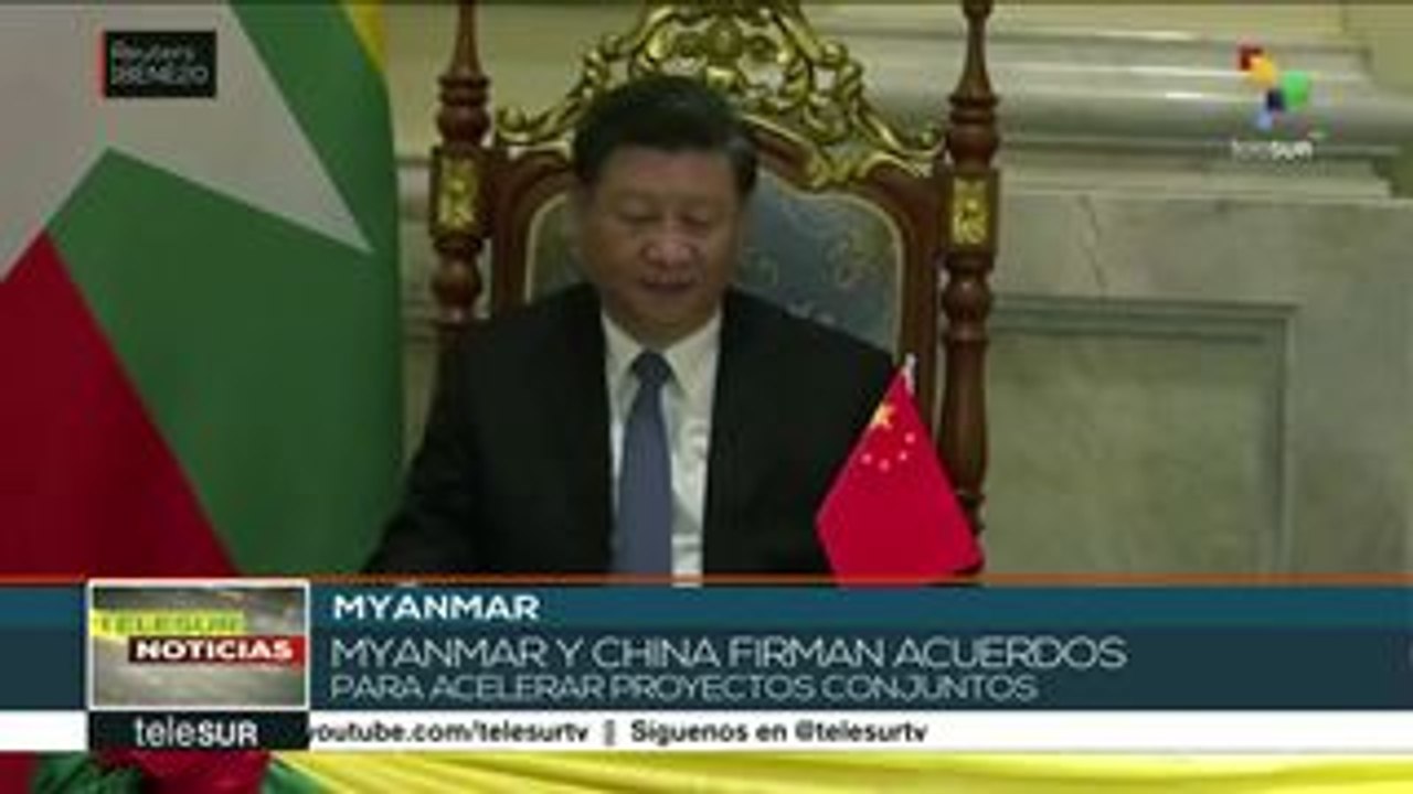 Myanmar y China firman 33 acuerdos para acelerar proyectos conjuntos