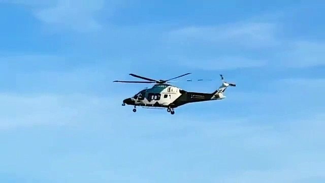 Air ambulance arrives at BHAFC training ground, Lancing