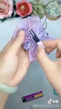 DIY Ribbon Flower I How To Make Kanzashi Ribbon Flower I Flower Hair Clip Tutorial
