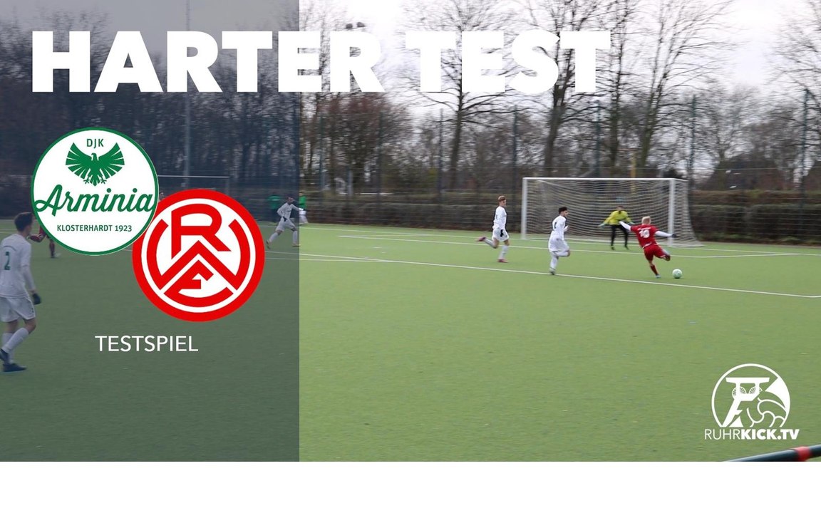 Harter Test für DJK gegen starke RWE-Junioren | DJK Arminia Klosterhardt - Rot-Weiss Essen U19 (Testspiel)