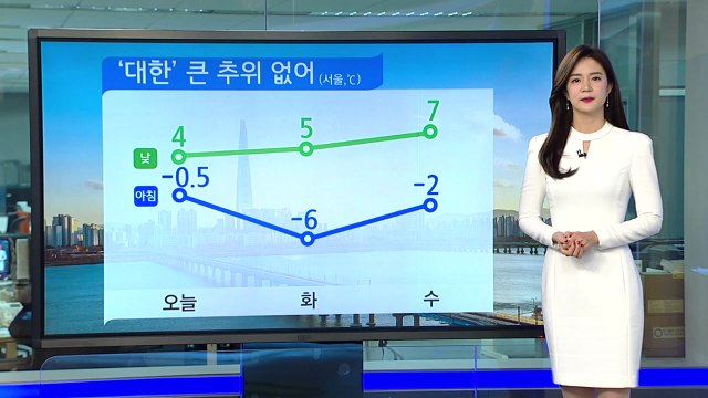 [날씨] '대한' 추위 대신 미세먼지...일부 지역 비·눈 / YTN